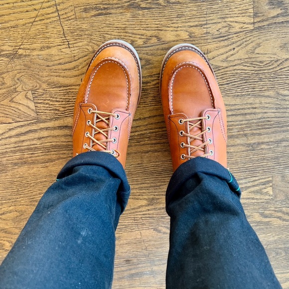 Red Wing 875 Moc Toe Boots 10.5D w Speed Hooks - Picture 4 of 5